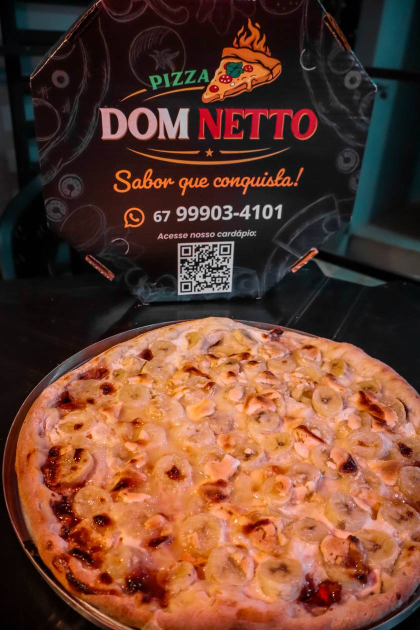 Embalagem da Pizza Dom Netto